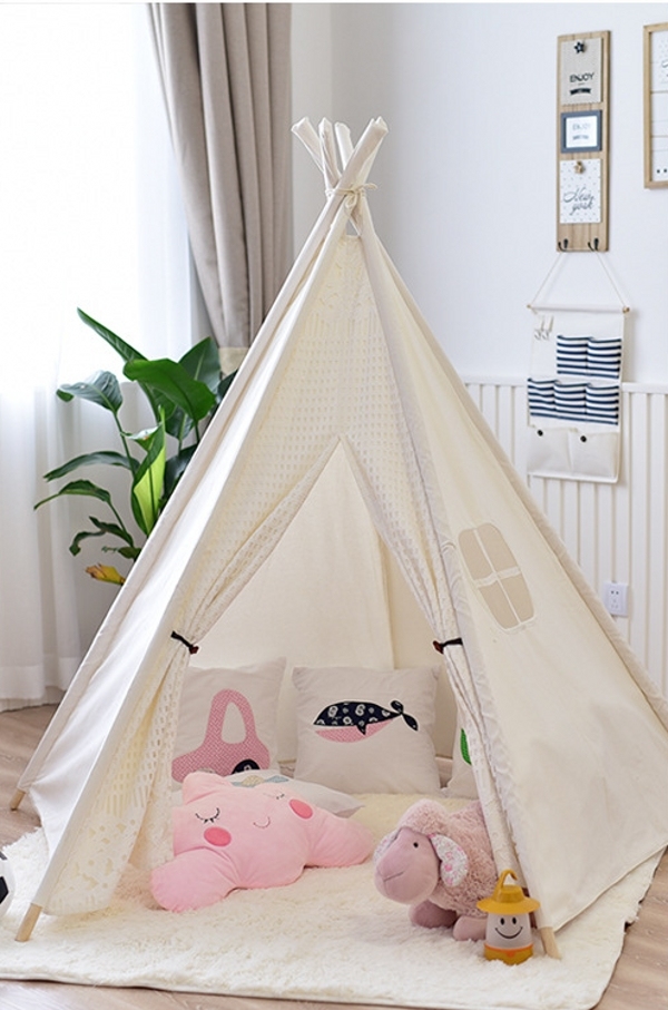 Kid's Foldable Teepee Play Tent, One Five Ploes Style