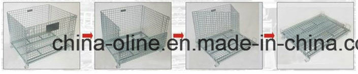 Roll Metal Steel Wire Basket/Storgae Cage