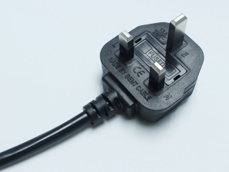 OEM Manufacture 1.2m Black BS Approved UK AC Power Cord