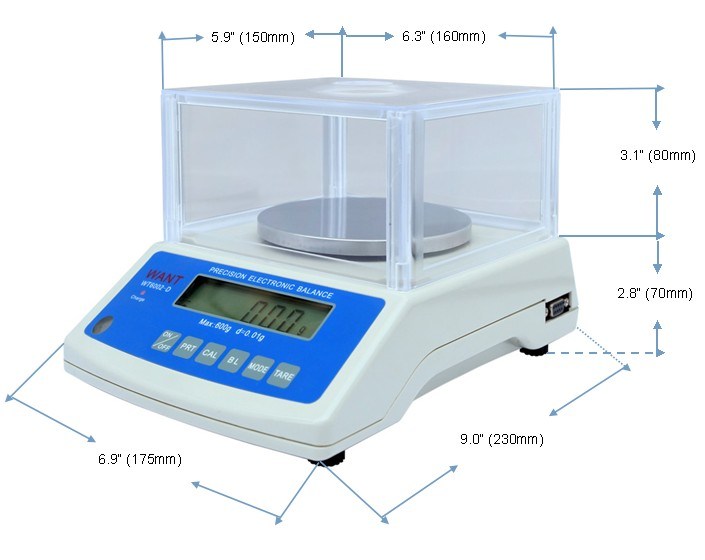 AC/DC Power Exchange Digital Balance Scale (500g*0.01g)