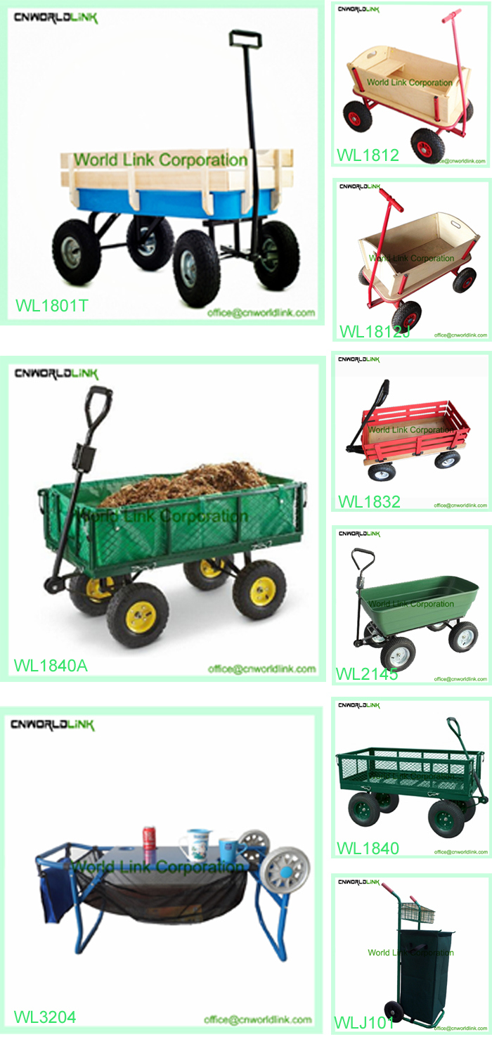 Nursery Cart with High Quality Low Price Plastic Garden Trolley