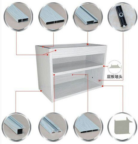 All Aluminum Waterproof Kitchen Furniture in Classical Style Br-Alk004