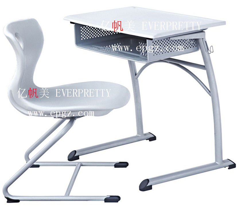 Single Study Student Desk Table / Children School Desk and Chair Set