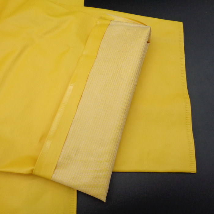 Long Yellow Rainwear Poncho PVC Raincoat