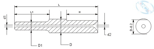 Tungsten Carbide Nozzle (W0735-3-1411) for Transformer Coil Winding Machine
