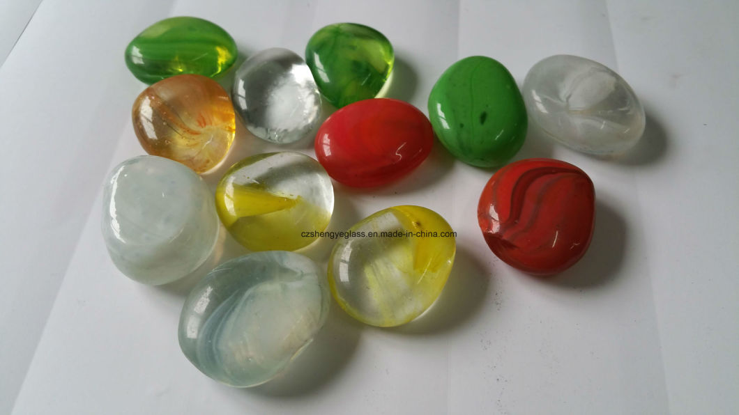 Decorative Garden Flat Round Glass Beads
