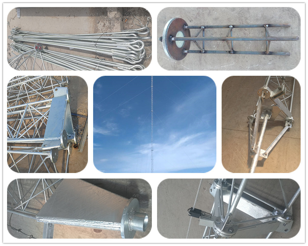 Steel Lattice Guyed Telecom Cell Tower