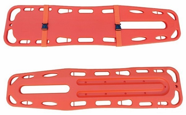 Brightly Colored Plastic Spine Board Stretcher with Standard Specification