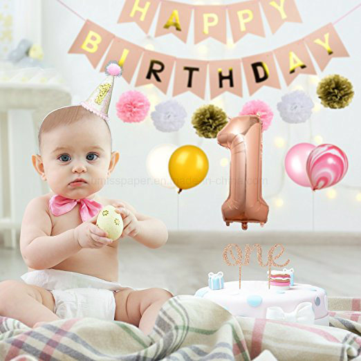 Umiss Paper Cake Topper Birthday Party Decoration for Factory OEM