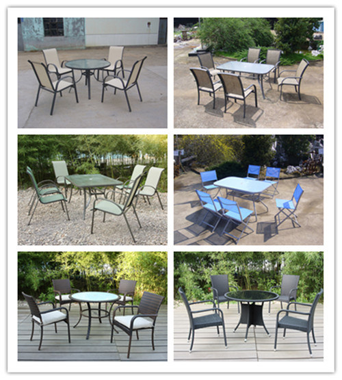 Patio Restaurant Dining Garden Furniture Set Outdoor Table and Chair