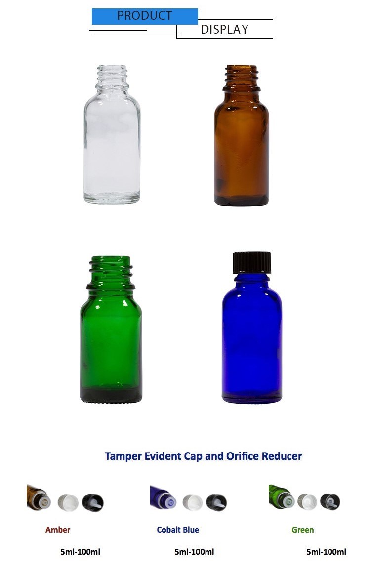 High Quality 50ml Cylinder Glass Bottle with Dropper Pipette