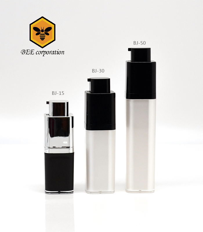 Wholesale Square Rotary Cosmetic Plastic Bottle Airless Pump Bottle (BJ-15)