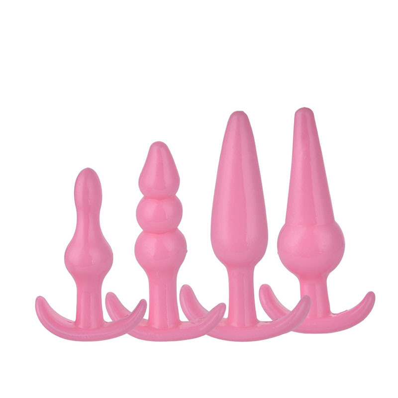 4 Variant Silicone Butt Plug Anal Beads Anal Plug Toys