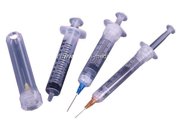 Medical Disposable 1ml, 2ml, 3ml, 5ml, 10ml Three Parts Luer Lock Syringe
