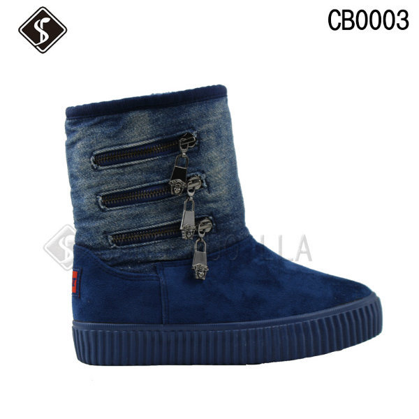 Warm Women and Men Cotton Snow Boots for Winter