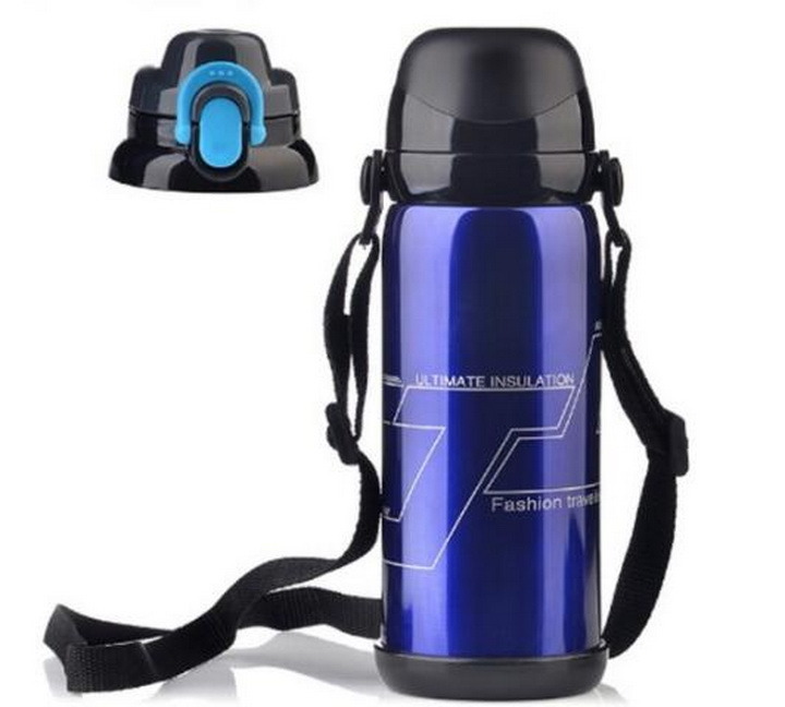 Outdoor Travel Double Cover Vacuum Stainless Steel Thermo Mug