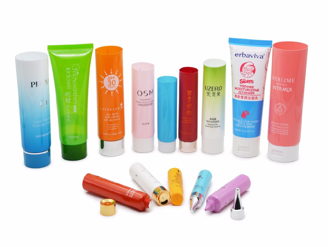 Empty Round Shaped Plastic Soft Tubes, Cosmetic Packing Tube