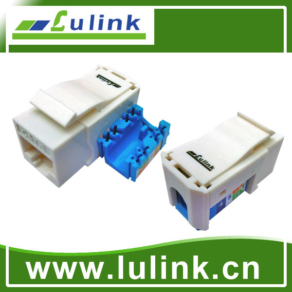 UTP CAT6 90 Degree RJ45 Tooless Keystone Jack