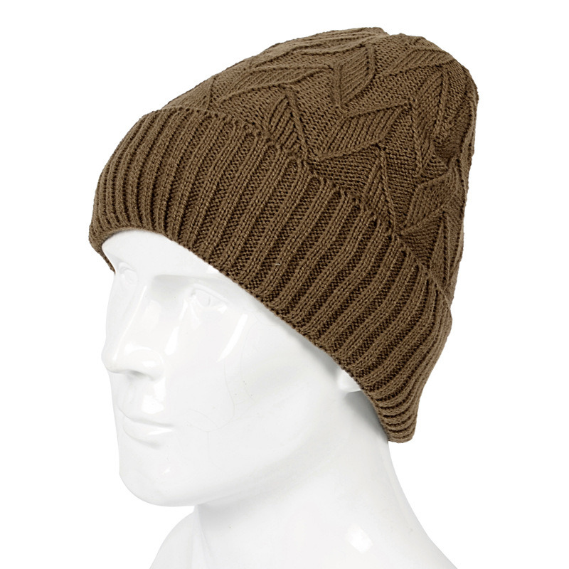 Men's Plain Kint Beanie Hat