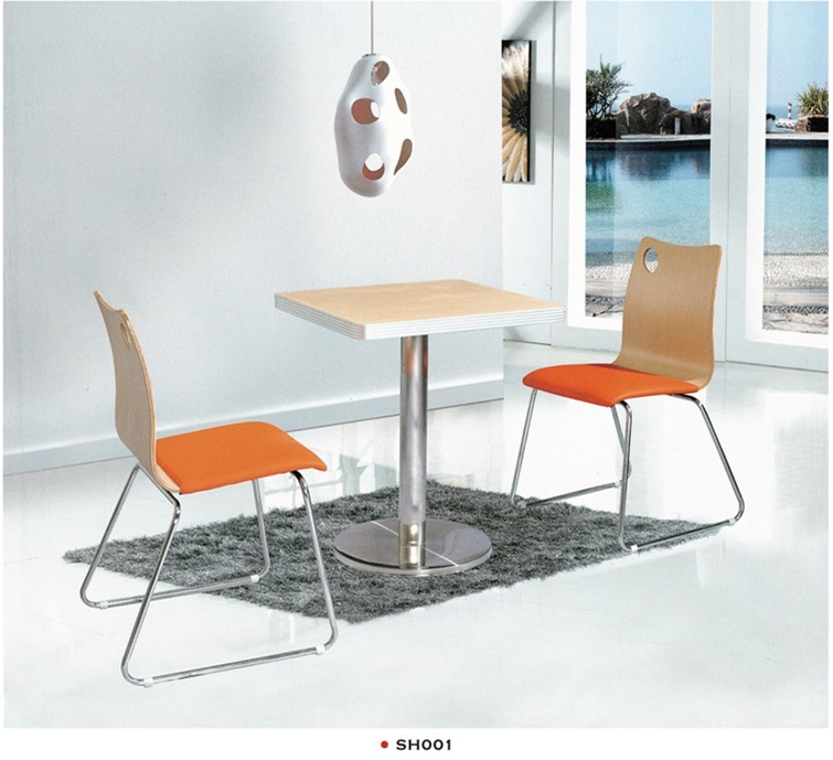 Sh001 Metal Dining Table and Dining Chair Dining Room Furniture