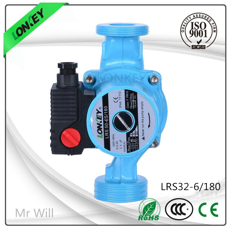 100W Three Speed Household Cast Iron Wilo Circulation Pump: Lrs32-6s/180