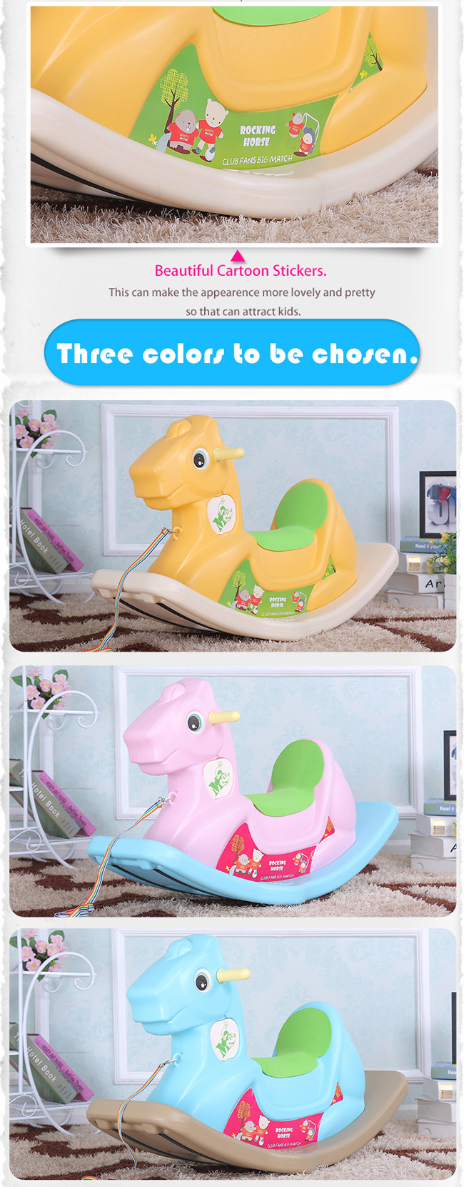 Happy Rocking Horse for Baby (HBS17014B)