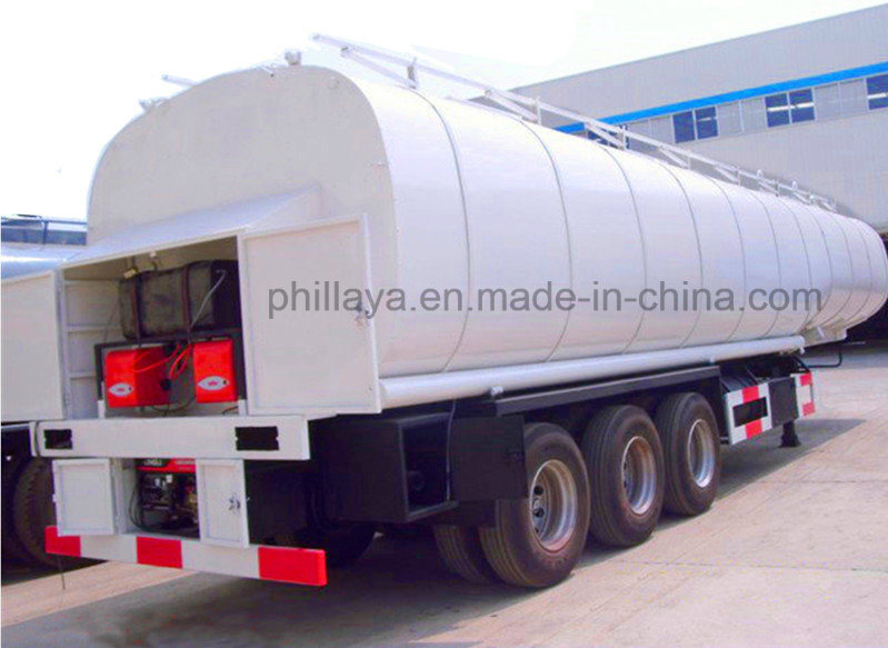 Bitumen Tanker Trailer Asphalt Heating Tank with Volume Optional