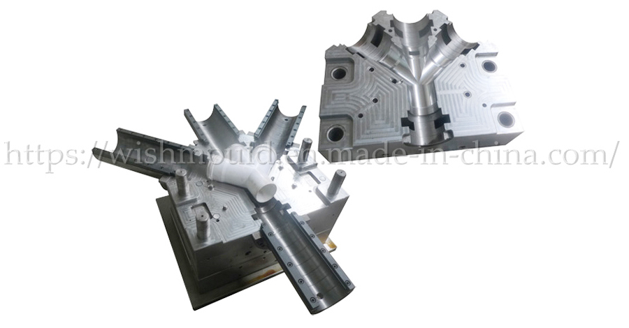 Plastic Injection Molding Factory for PE Flaring Y Type Fitting Mold