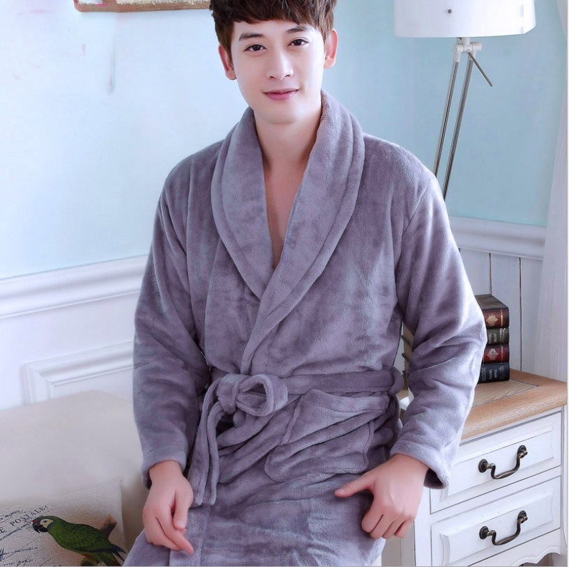 Wholesale Thicker Flannel Fleece Bathrobe for Women Plush Robes