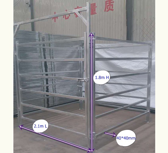 Wholesale Hot Dipped Galvanized Steel Pipe Farm Sheep Horse Cattle Yard Panel Corral Livestock Panels