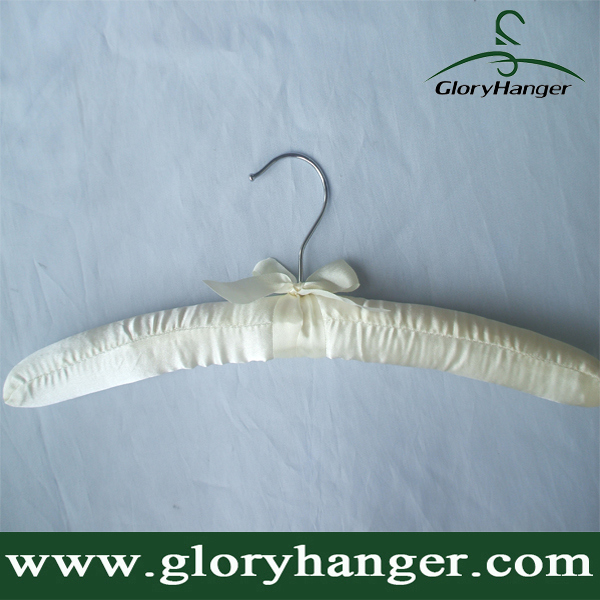 Cotton Hanger Padded Hanger for Female Clothing, Satin Hanger Lace Hanger Wholesale