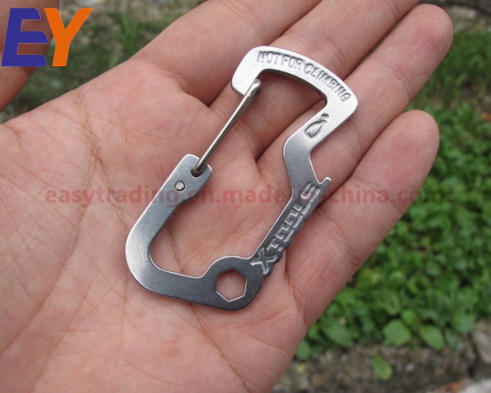 Small D Shape Rock Opening Carabiner