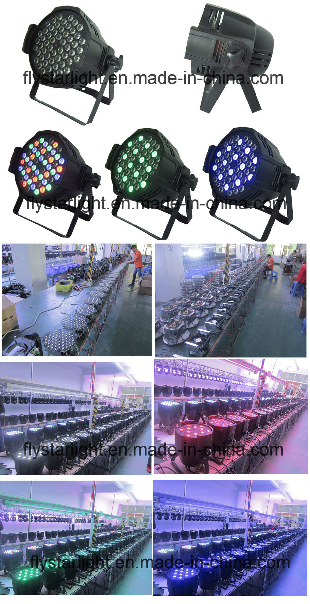 Stage LED Lighting 54X3w RGBW Indoor Multi Color PAR Light