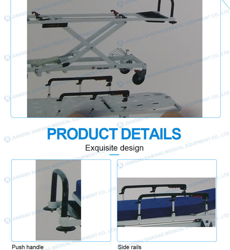 FDA Certification Simple Metal Hospital Patient Trolley