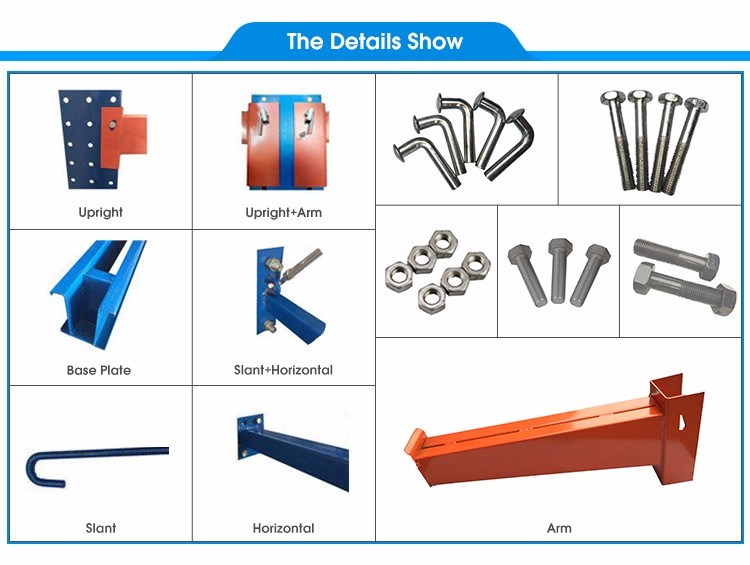 Heavy Duty Steel Cantilever Warehouse Storage Display Shelves