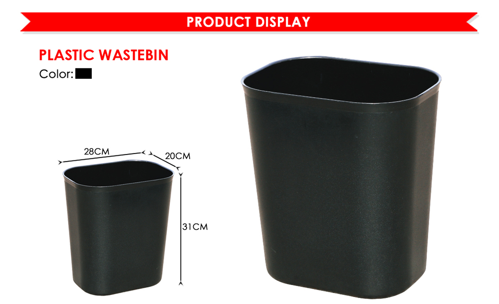 Hot Sale Antiflaming Material Plastic Wastebin