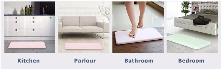 Diatomite Waterproof Anti-Slip Diatom Bathmat China