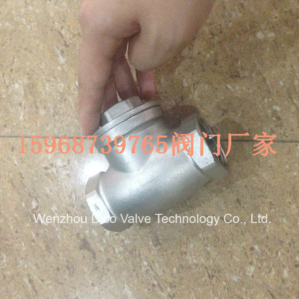 Water Valve-Stainless Steel Thread Connection Swing Check Valve