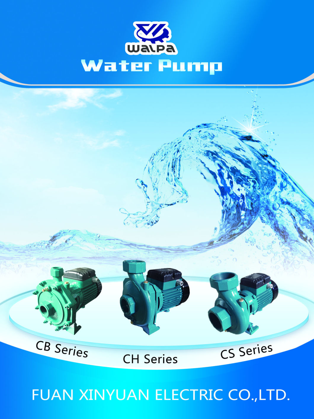 2HP Twin Brass Impeller Centrifugal Pump with High Quality