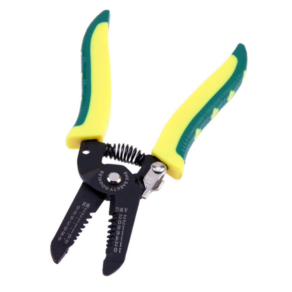 Portable Wire Stripper Pliers Crimper Cable Stripping Crimping Cutter Multi Hand Tool with Manganese Steel for Electrical Th4