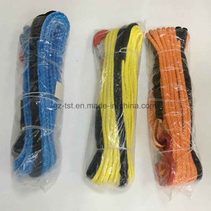 10.5t Synthetic Rope with Hook 12mmx28m for Electric Winch