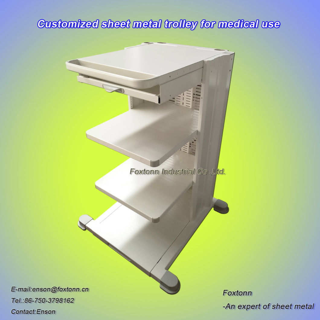 Sheet Metal Fabrication Stamping Parts Hospital Equipment Medical Trolley