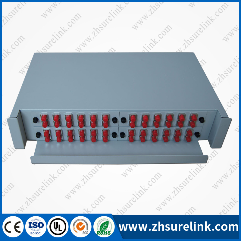 24 Port Slidable Rack Mounted Patch Panel ODF (2U)