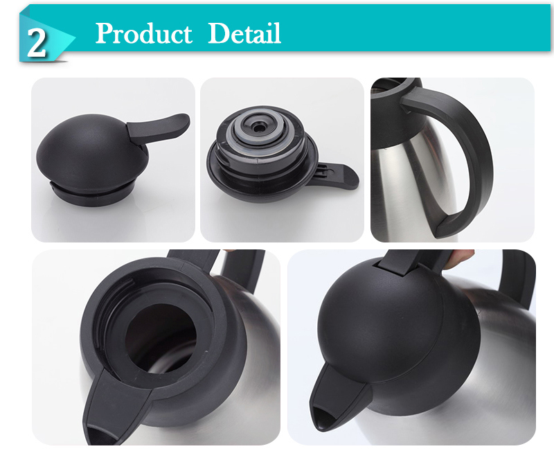 Double Layer Insulated Stainless Steel Body Plastic Handle Water Jug