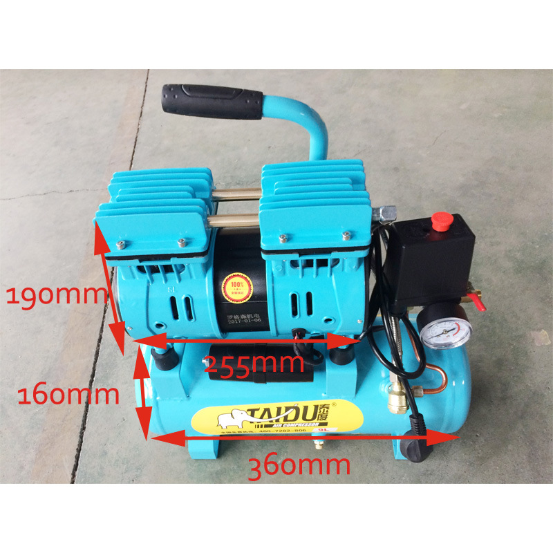 9L 600W Mini Piston Silent Oilless Air Pump Compressor