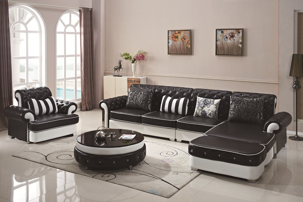 Miami L Shape Sectional Corner Leather Sofa