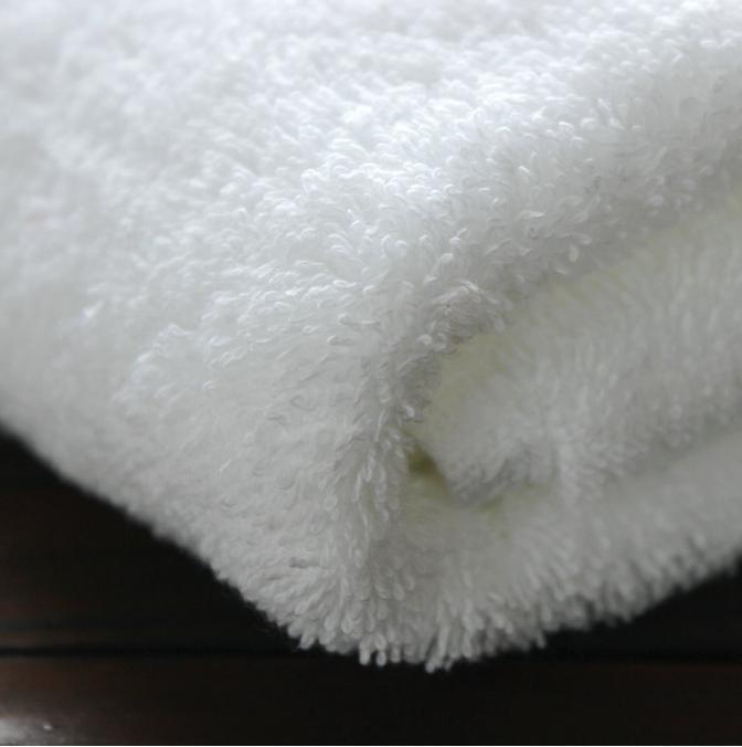 White Hotel Bath Towel, Factory Supply Plain Solid 100% Cotton