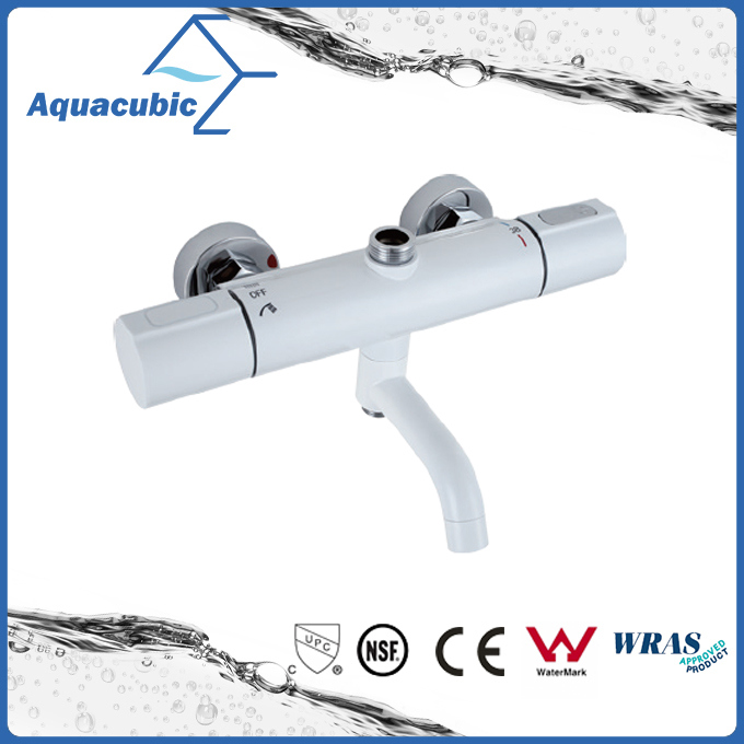 Round Bar Mixer Shower Set Thermostatic Valve with Spout for Bathtub (AF7366-7)