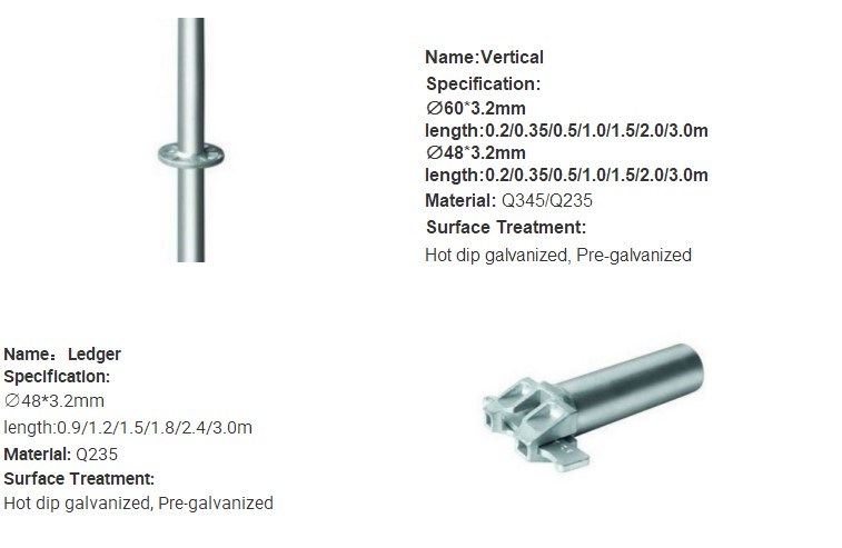 Q235 Steel Best Price Heavy Cuplock Scaffold for Construction