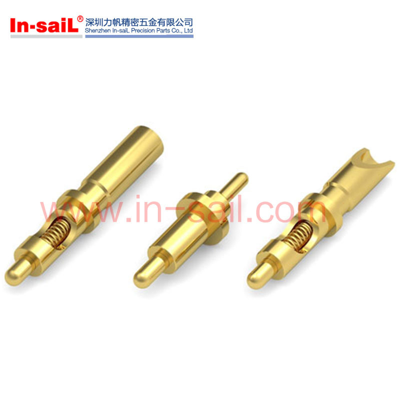 Fine Quality Precision Spindly Brass Contact Pins in China Factory